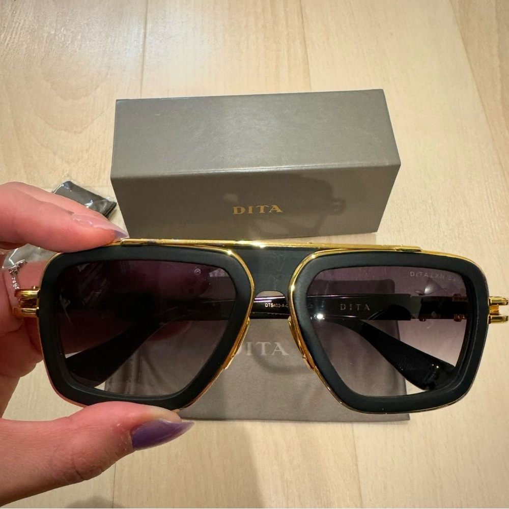 DITA LXN-EVO Sunglasses - Black and Gold